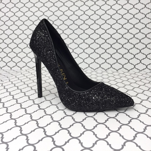 ✨HP🎉💋Black Glitter Heel✨ - Picture 3 of 6